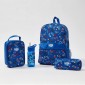 Bộ balo Smiggle 4 món màu Mid Blue Giggle