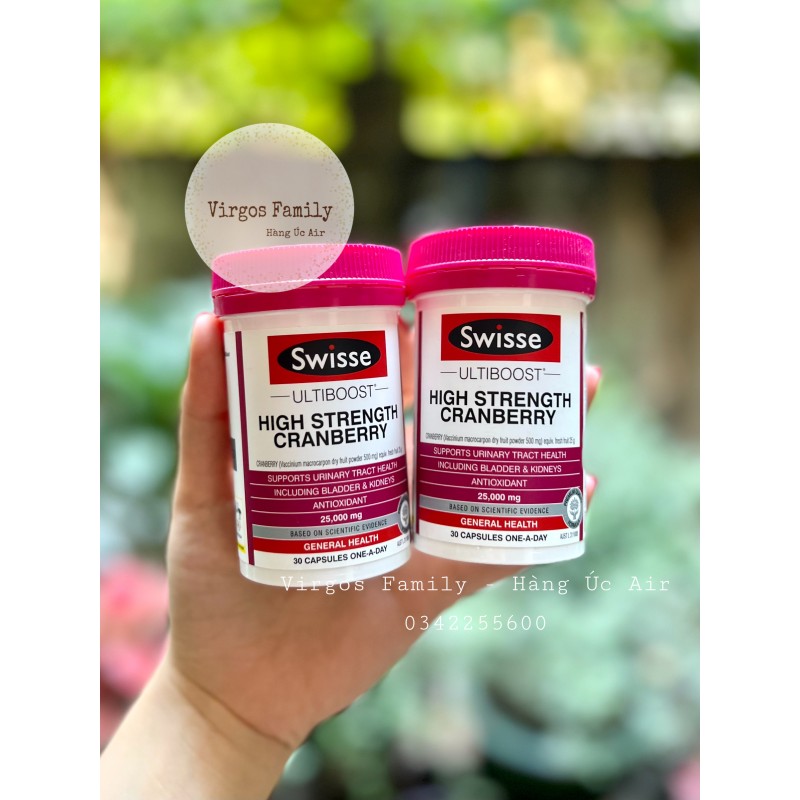 Viên uống hỗ trợ đường tiết niệu Swisse Ultiboost High Strength Cranberry 30 viên