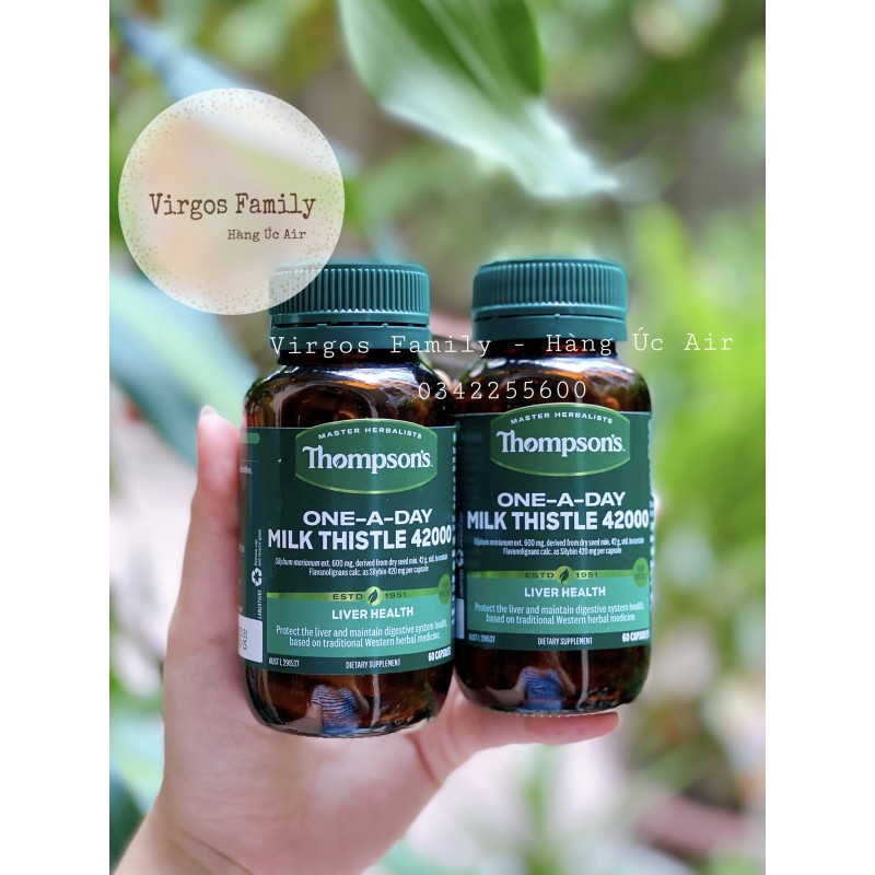 Viên uống bổ gan Thompson's Mik Thistle 42000 60 viên