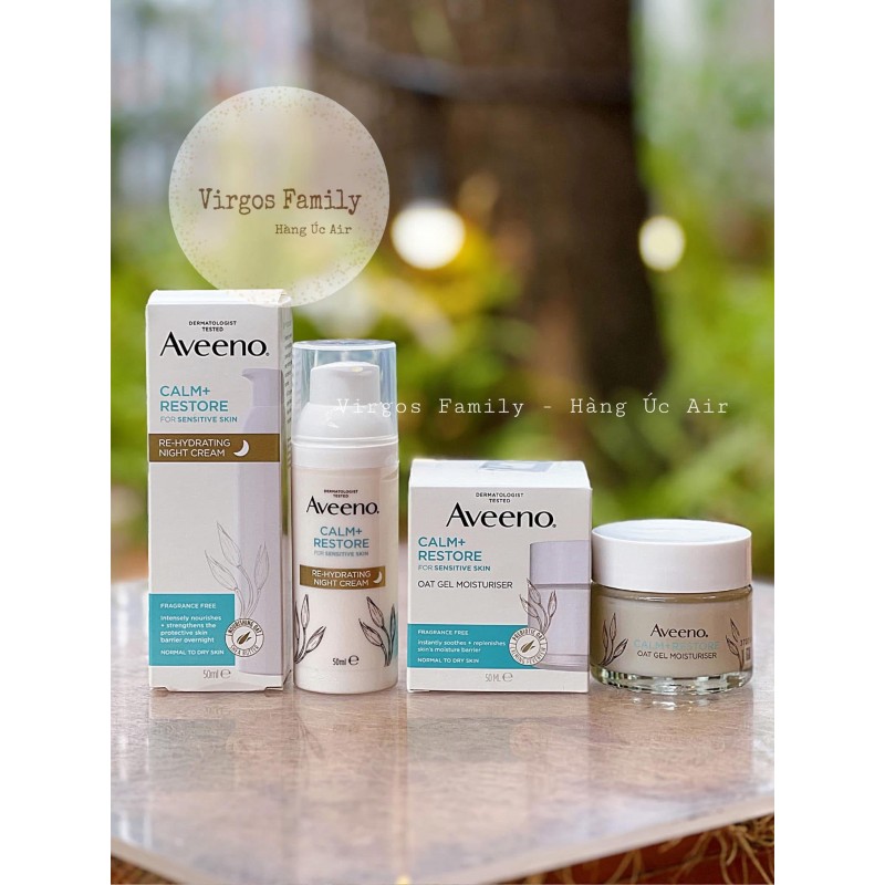 Kem dưỡng đêm Aveeno Face CALM+RESTORE Re-Hydrating Night Cream 50ml