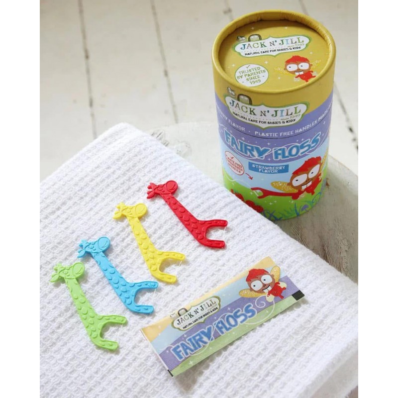 Tăm chỉ nha khoa hữu cơ cho bé Jack N Jill Natural Kids Floss Picks 30 chiếc