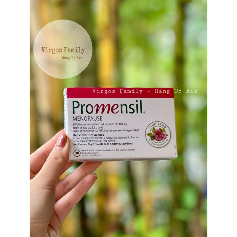 Viên uống giúp cân bằng nội tiết tố cho phụ nữ tiền mãn kinh Promensil 30 viên