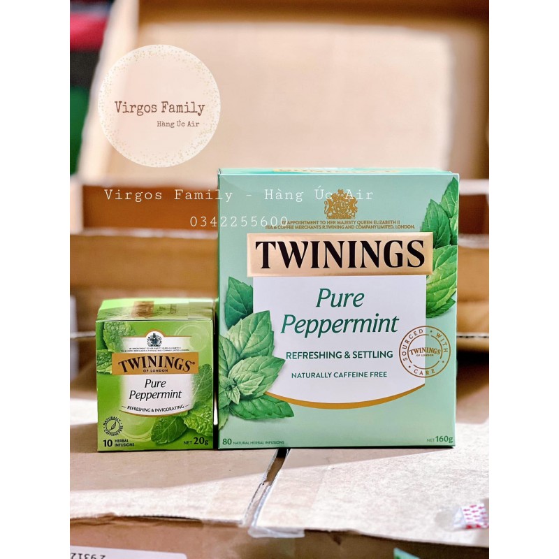 Trà túi lọc Twinings of London vị trái cây thảo mộc các vị hộp to