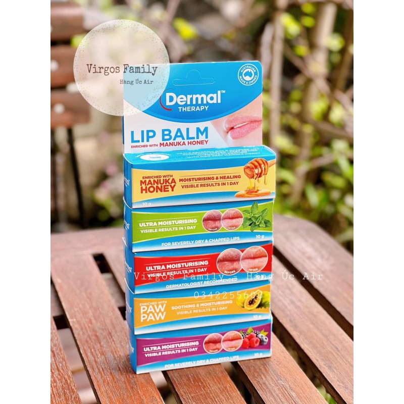 Son Dưỡng Môi Dermal Therapy Lip Balm 50g – Giải Pháp Hoàn Hảo Cho Đôi Môi Khô Nứt Nẻ