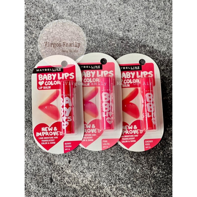 Maybelline Baby Lips Color – Son Dưỡng Môi 16H Dưỡng Ẩm, Tươi Tắn Suốt Cả Ngày