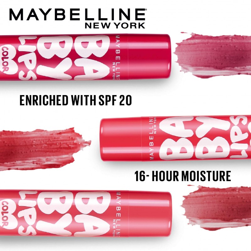 Maybelline Baby Lips Color – Son Dưỡng Môi 16H Dưỡng Ẩm, Tươi Tắn Suốt Cả Ngày