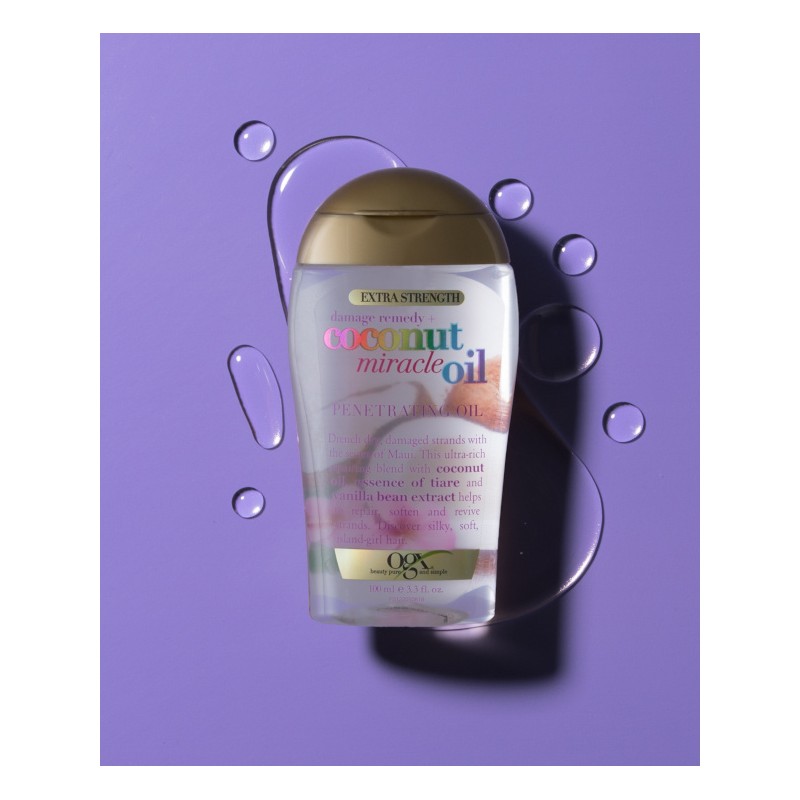 Dầu Dưỡng Tóc OGX Coconut Miracle Oil 100ml – Phục Hồi & Dưỡng Ẩm Tóc Khô, Hư Tổn