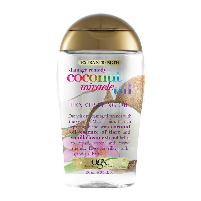 Dầu Dưỡng Tóc OGX Coconut Miracle Oil 100ml – Phục Hồi & Dưỡng Ẩm Tóc Khô, Hư Tổn