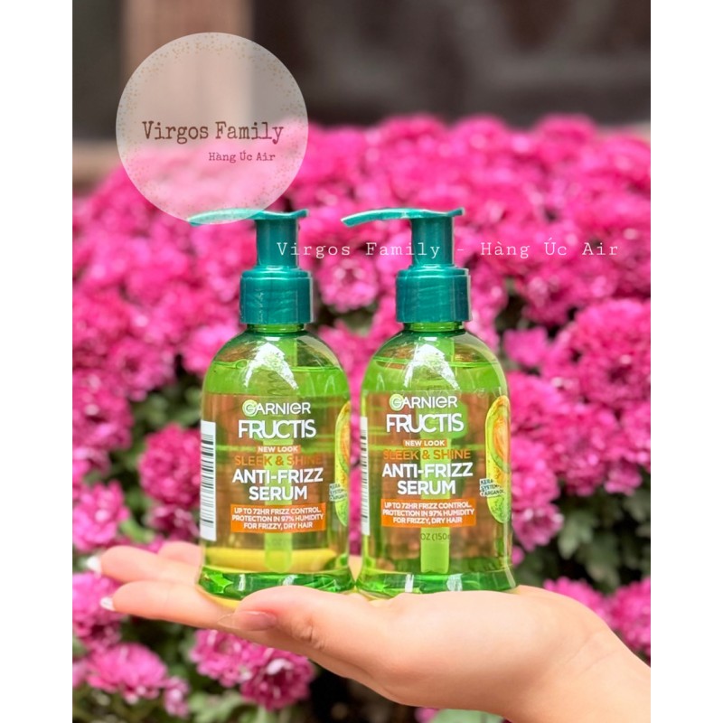 Serum Dưỡng Tóc Garnier Fructis Sleek & Shine 150ml – Giải Pháp Cho Mái Tóc Suôn Mượt & Không Xơ Rối