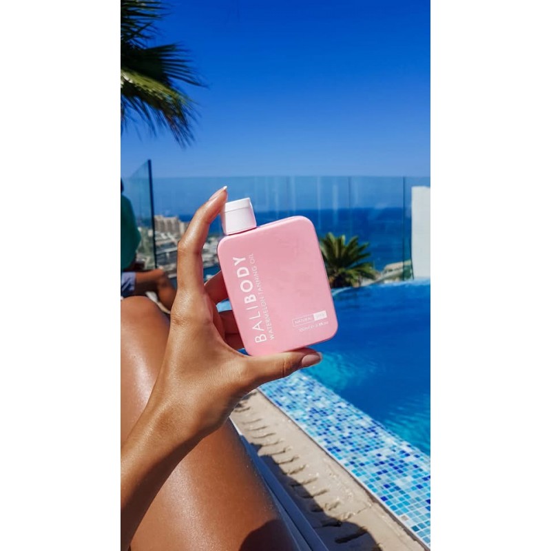Dầu Tanning Bali Body Watermelon Tanning Oil SPF6 100ml cho Làn da nâu quyến rũ
