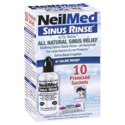 Bộ bình rửa mũi kèm 10 muối NeilMed Sinus Rinse Starter Kit 10 Sachets – Giải pháp vệ sinh mũi tự nhiên, an toàn & hiệu quả