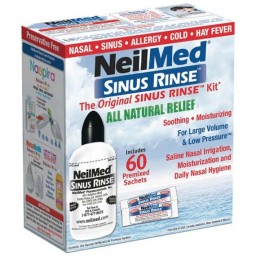Bộ bình rửa mũi kèm 60 muối NeilMed Sinus Rinse Refill Kit 60 Sachets – Giải pháp vệ sinh mũi tự nhiên, an toàn & hiệu quả