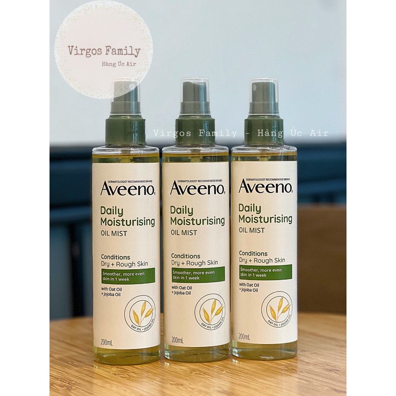 Dầu dưỡng thể Aveeno Daily Moisturising Oil Mist 200ml