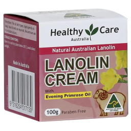 Kem dưỡng cấp ẩm chuyên sâu, phục hồi da khô ráp Healthy Care Lanolin Cream With Evening Primrose Oil 100g