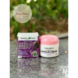Kem dưỡng ẩm giúp da mềm mịn Healthy Care Lanolin Cream With Grape Seed 100g