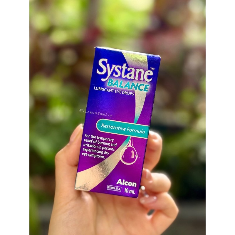 Nước nhỏ mắt hỗ trợ giảm khô, mỏi mắt Systane Balance Lubricant Eye Drops 10ml