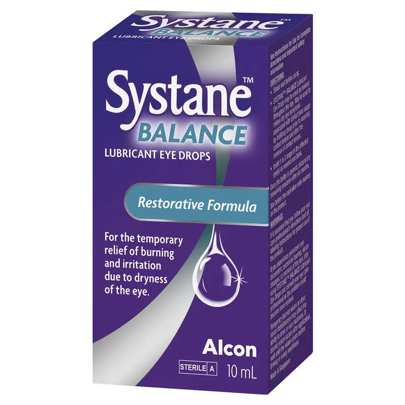 Nước nhỏ mắt hỗ trợ giảm khô, mỏi mắt Systane Balance Lubricant Eye Drops 10ml