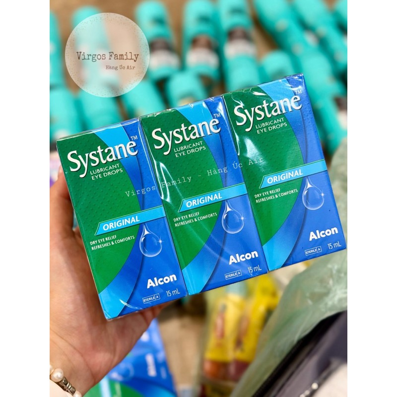 Nước nhỏ mắt cấp ẩm, làm dịu mắt khô Systane Lubricating Eye Drops Original 15mL