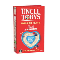 Bữa sáng dinh dưỡng yến mạch Uncle Tobys Rolled Oats Quick Porridge 500g