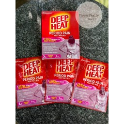 Miếng dán ấm bụng hỗ trợ giảm đau bụng kinh Deep Heat Period Pain Heat Patches 3 miếng