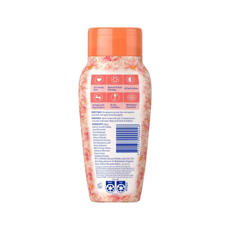 Dung dịch vệ sinh phụ nữ Vagisil Intimate Wash Peach Blossom 240ml