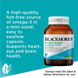 Viên bổ sung Omega-3 thuần chay từ tảo Blackmores Vegan Omega-3 120 viên