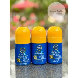 Kem chống nắng cho trẻ em dạng lăn Kem chống nắng dạng lăn NIVEA Sun Kids Protect & Play SPF50+ Roll-On 65ml