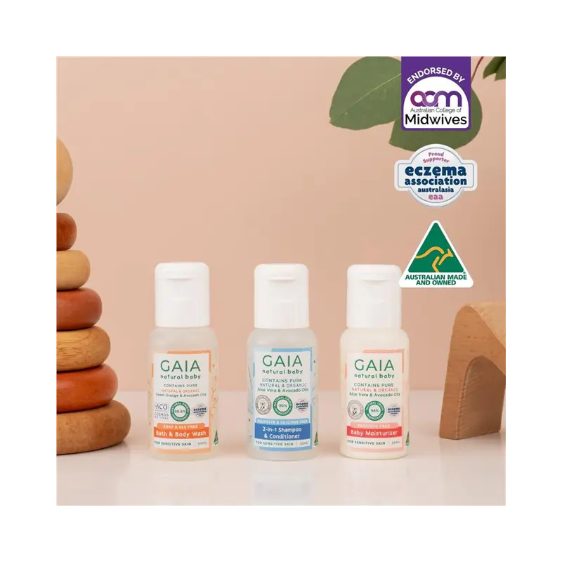Bộ chăm sóc da cho bé GAIA Natural Baby Mini Traveller