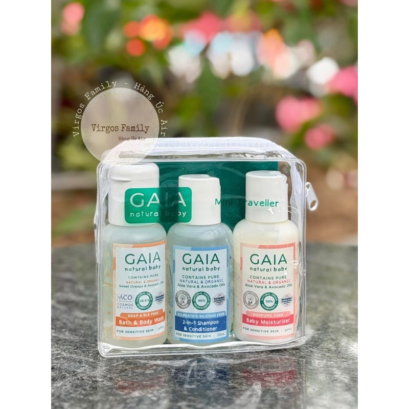 Bộ chăm sóc da cho bé GAIA Natural Baby Mini Traveller