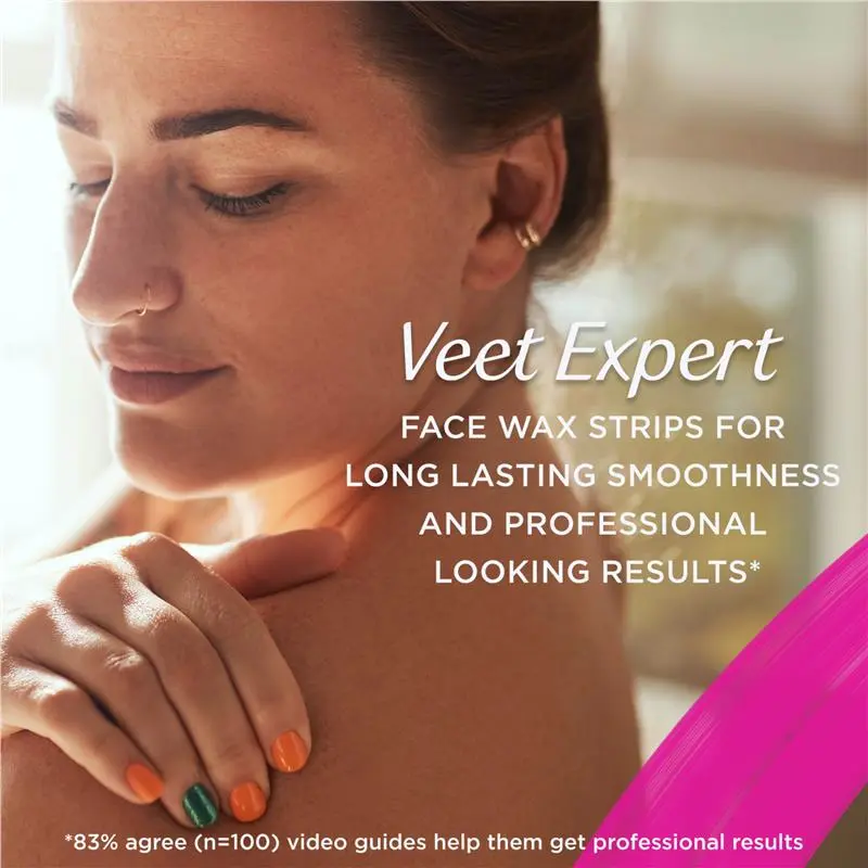 Miếng dán tẩy lông mặt Veet Expert Cold Wax Face 20 miếng