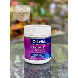 Viên bổ sung Vitamin D3 cho xương chắc khỏe & tăng cường miễn dịch Ostelin Vitamin D3 1000IU 400 viên