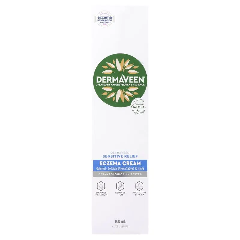 Kem hỗ trợ giảm triệu chứng chàm Dermaveen Sensitive Relief Eczema Cream 100ml