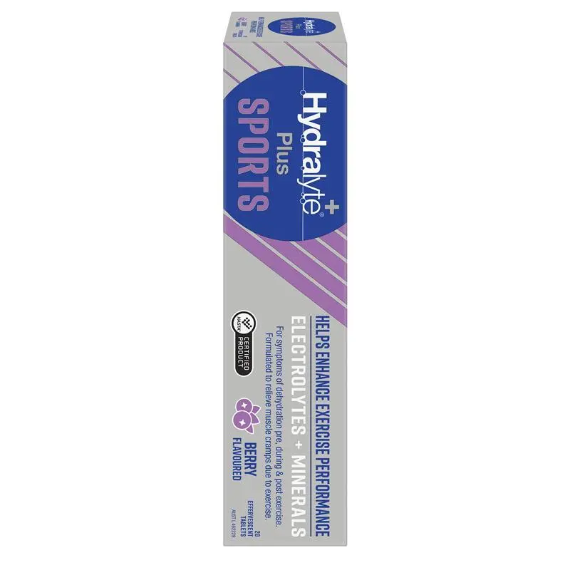 Viên sủi bù điện giải Hydralyte Plus Sport Berry 20 viên