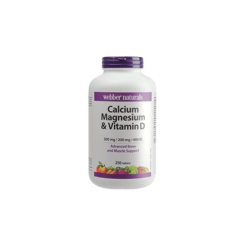 Viên bổ sung canxi, magnesium và vitamin D Webber Naturals