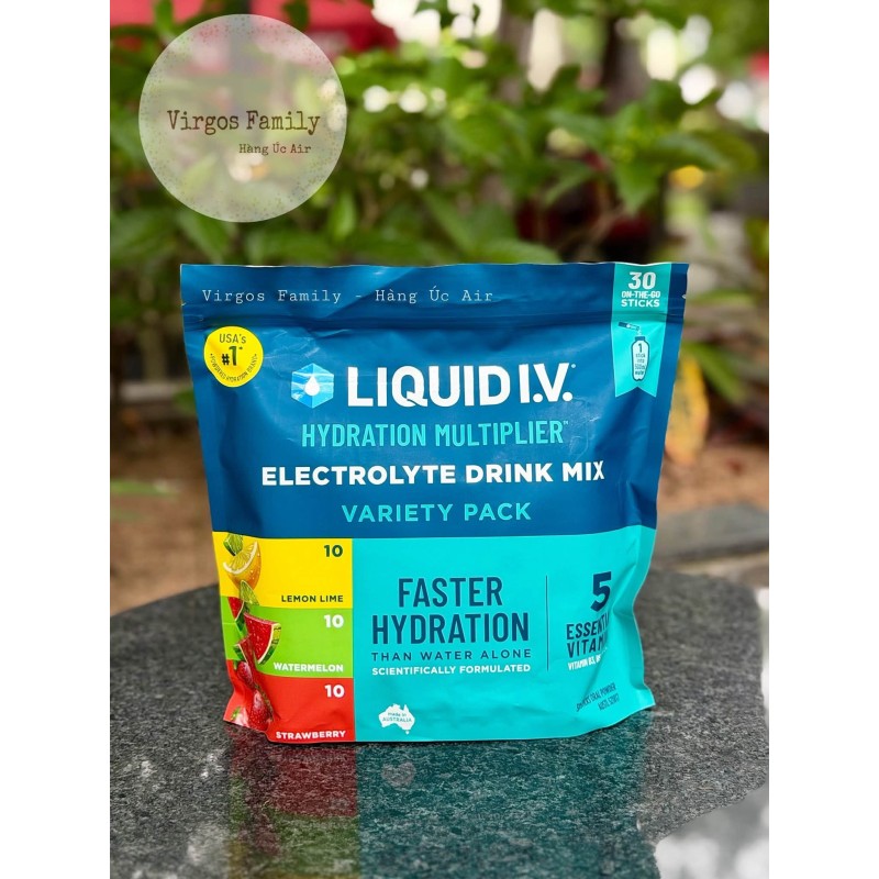 Bột điện giải bù nước Liquid I.V. Hydration Multiplier hộp 30 gói