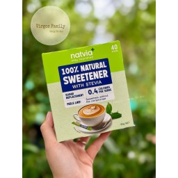 Đường ăn kiêng cỏ ngọt Natvia Sweetener Sticks 40 gói