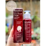 Dung Dịch Súc Họng Kháng Khuẩn Hỗ Trợ Giảm Đau Rát Họng Betadine Sore Throat Gargle Ready To Use 120mL