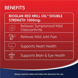 Viên nhuyến thể hỗ trợ xương khớp Bioglan Red Krill Oil 1000mg 60 viên