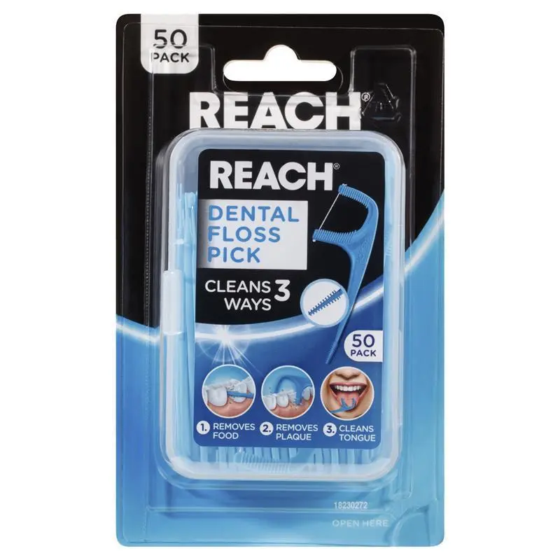 Tăm chỉ nha khoa 3 trong 1 Reach Dental Floss Pick 50 chiếc