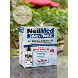 Bộ bình rửa mũi NeilMed Sinus Rinse 60 gói muối