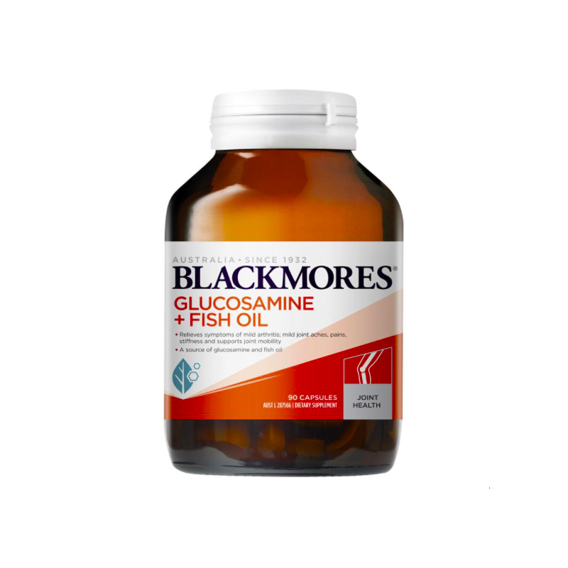 Viên bổ sung Glucosamine kết hợp dầu cá hỗ trợ xương khớp Blackmores Glucosamine + Fish Oil 90 viên