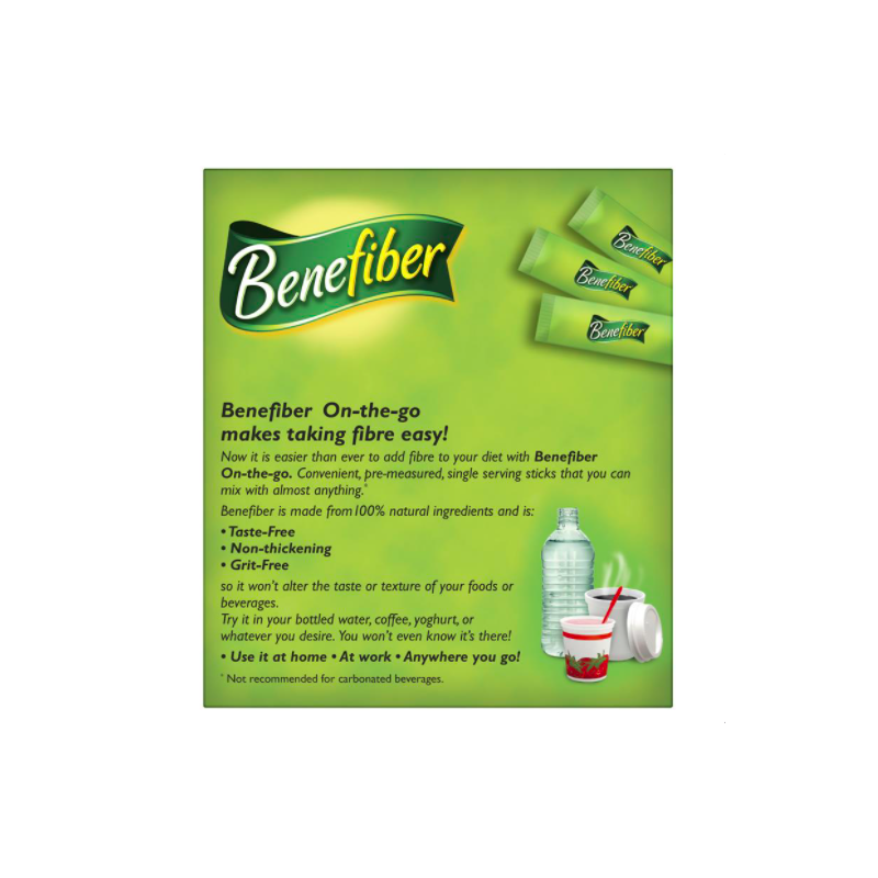 Bột bổ sung chất xơ Benefiber hộp 28 gói giảm táo bón, tiêu chảy