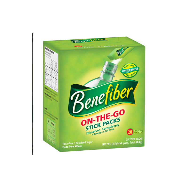 Bột bổ sung chất xơ Benefiber hộp 28 gói giảm táo bón, tiêu chảy
