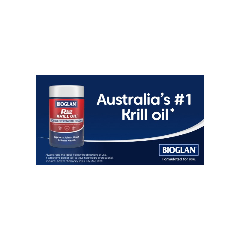 Dầu nhuyễn thể Bioglan Red Krill Oil 1000mg 60 viên