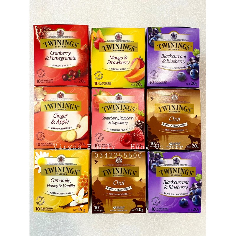 Trà túi lọc Twinings 10 tea bags - Hộp 10 túi lọc