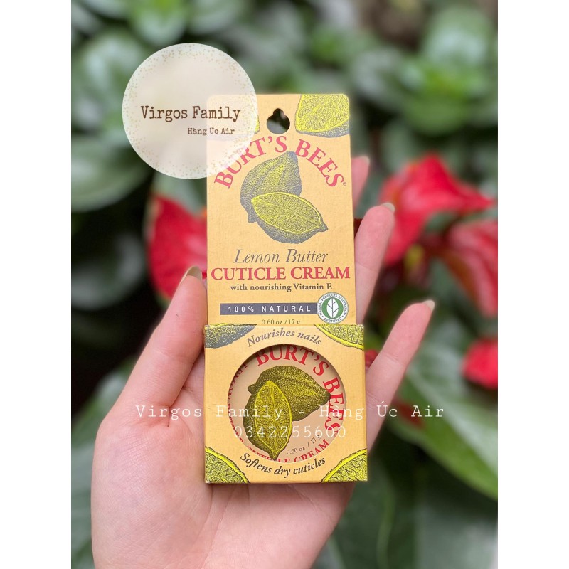 Sáp dưỡng móng tay Burt’s Bee Lemon Butter Cuticle Cream 17g