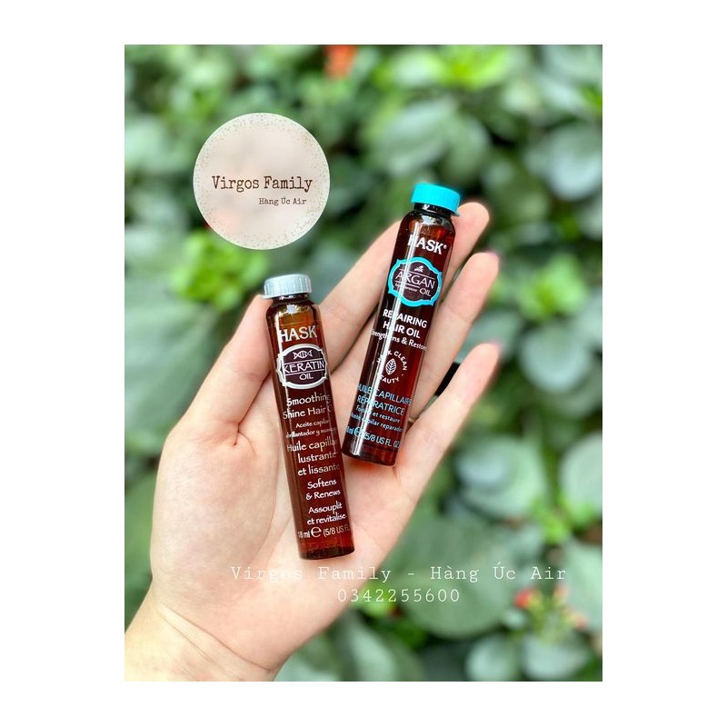 Tinh dầu dưỡng tóc Hask Oil hồi phục tóc hư tổn 18ml