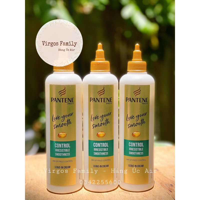 Kem dưỡng mượt tóc & vào nếp tóc Pantene Love Your Smooth Leave-in Crème Frizz Control 270ml