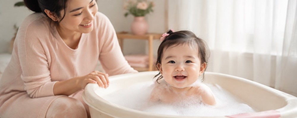 Tắm gội & dưỡng da cho bé | Virgos Family